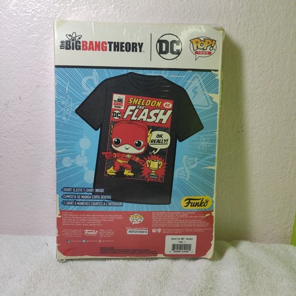 Funko Boxed Tee: The Big Bang Theory - Sheldon as The Flash Size L - Picture 3 of 4